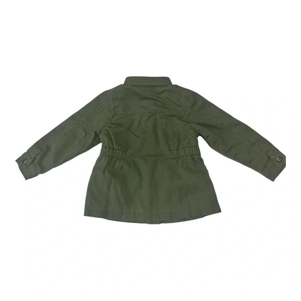 Simple Joys by Carter's | Toddler Girl Olive Twill Utility Jacket